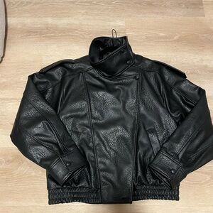 Zara faux leather jacket